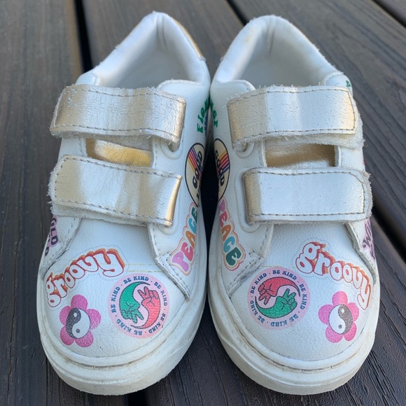 Steven madden kids be happy velcro sneakers size 9 - Picture 3 of 6